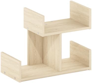 Furinno HERMITE Desk File Folder Organizers, 3-Shelf Desktop Office Organization Racks, Desk Top Display Book Shelf, for Paper, Office Supplies, Magazine, Bauhaus Oak - Image 5