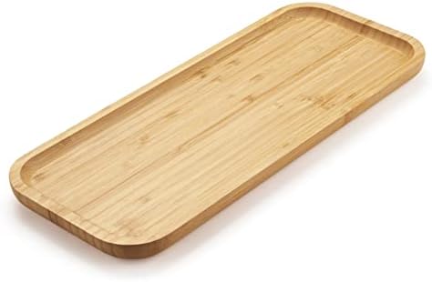 Bamboo Vanity Tray, Bathroom Counter Tray, Toilet Tank Top Tray for Organizing and Decor Display, 14.2 x 6 x 0.8 inch by YANGQIHOME