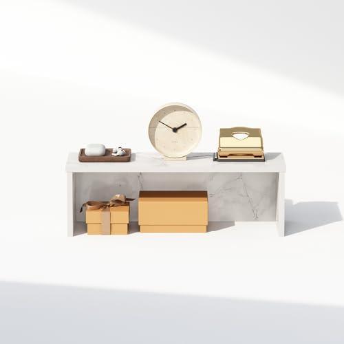 Furinno Classic Desk Organizers and Accessories, 18-Inch Desk Organizer, Desktop Organizer, for Office Supplier, Marble White - Image 5