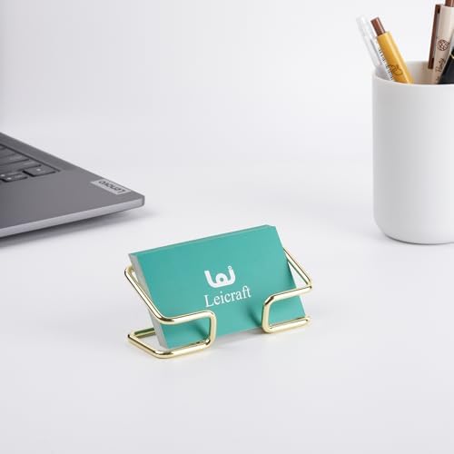 Business Card Holder for Desk, Cute Metal Card Organizers - Image 3