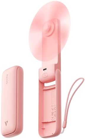 Aecooly Slim Portable Fan 2 Pack, Thin Handheld Fan, USB Rechargeable by Aecooly