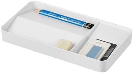 BLUE GINKGO Desk Organizer Tray, White, Made in Korea by BLUEGINKGO