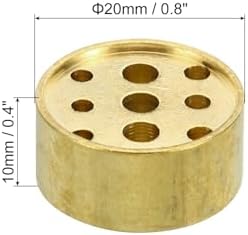 PATIKIL 2Pcs Brass Incense Cone Burner Stick Holder 0.8" Dia.0.4" Tall - Image 2