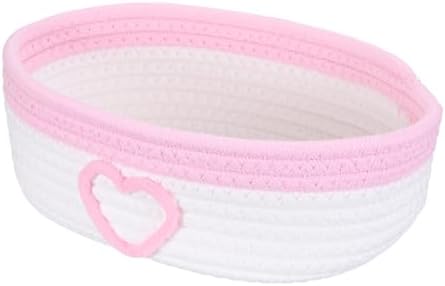 uxcell Rectangular Rope Basket 11.2x6.7x3.5inch Small Woven Baskets by uxcell