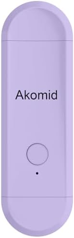 Akomid USB Rechargeable Book Light for Reading in Bed, 8 LEDs Bookmark Style Clip on, Eye-Cared Amber Light Mode for Kids, Blue Light Blocking, Stepless Dimming, Purple by Akomid