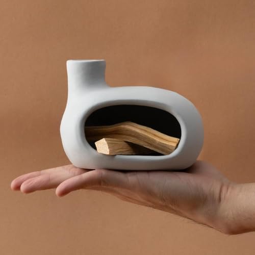 Palo Santo Holder, Modern Chiminea Incense Burner for Sticks & Cones - Image 2