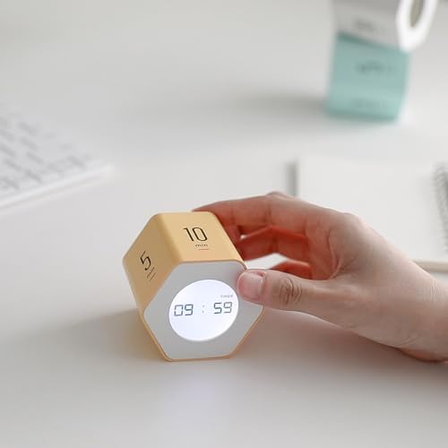 mooas Multi-Hexagon Clock Timer, Cube, Backlight, Countup/Down (Mint) - Image 5