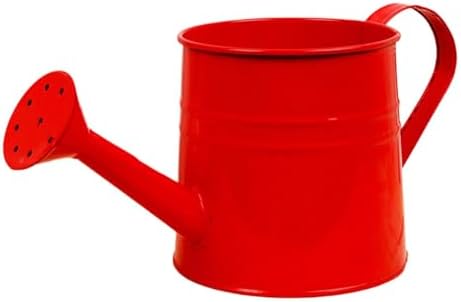 Small Watering Can, 1L Metal Flower Garden Watering Can, Gardening Tool Accessories for Outdoor Indoor Plants Lawn (Red) - Image 7
