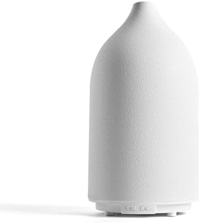Aroma Diffuser,500ML Ceramic Ultrasonic with 7-Color LED Light，Essential Oil Diffuser for Home ，Quiet Cool Mist Diffuser for Bedroom, Office by FUSMLI