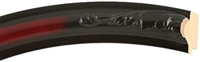 OVALCREST Oval Beveled Wall Mirror for Home Decor - Florence Style - Rosewood - 20" x 16"