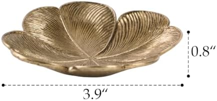 NIKKY HOME Small Jewelry Tray, Vintage Gold Jewelry Dish Tray for Dresser - Image 5