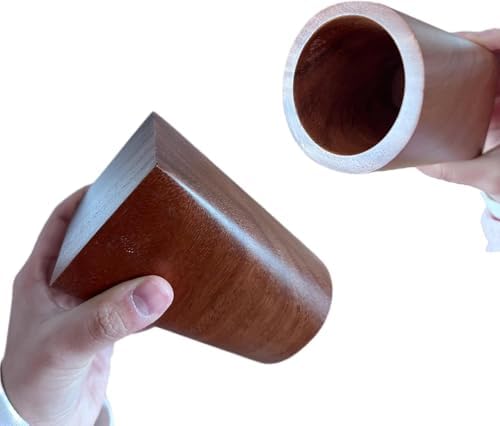 Wood Pen Holder for Desk, Black Walnut Pencil Cup Organizer Stand - Image 3