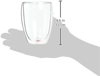 Bodum 12oz Pavina Double Wall Insulated Tumbler, High-Heat Borosilicate Glass, Set of 6, Clear - Image 3