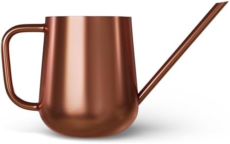 Metal Indoor Plant Watering Can with Long Spout 1000ml - Copper by LOOPSEED