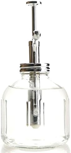 Plant Mister- Clear Color Glass Bottle & Brass Sprayer (Chrome) - Image 4