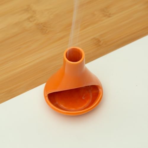 MOUGIGI Mini Chiminea Palo Santo Holder, Ceramic Incense Cone Burner - Image 6