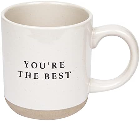 Sweet Water Decor You're The Best Stoneware Coffee Mug | Inspirational Mug | Novelty Coffee Mugs | Microwave & Dishwasher Safe | 14oz Coffee Cup by SweetWaterDecor