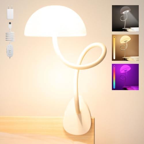 Shroommate Dorm Room Essential Clip On Bed Light for Dorm Room - White by Smallish