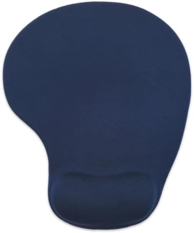 Office Mousepad with Gel Wrist Support - Ergonomic Gaming Desktop Mouse Pad Wrist Rest - Design Gamepad Mat Rubber Base for Laptop Computer -Silicone Non-Slip Special-Textured Surface (08Navy) by DEMONCHEST