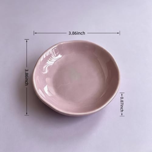 Ceramic Trinket Dish, Irregular Ring Jewelry Tray for Vanity Decor - Image 3
