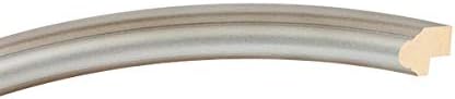 OVALCREST Oval Beveled Wall Mirror for Home Decor - Saratoga Style - Silver Shade - 18x22 Outside Dimensions