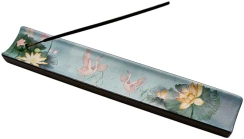 Incense Holder for Sticks, Ceramic Incense Burner with Ash Catcher, Aesthetic Decor for Home, Room & Office, Unique Gifts for Housewarming Yoga, Meditation & Spa by Unknown