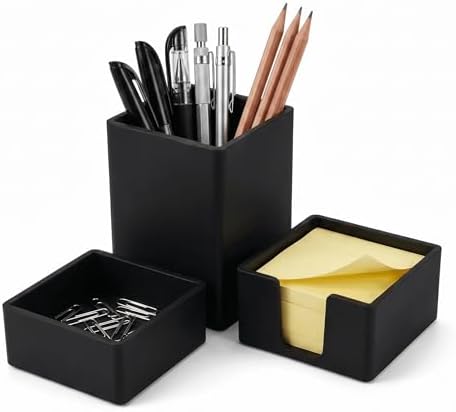 Silicone Pen Holder 3-Piece Set, Black by Ovanmexis