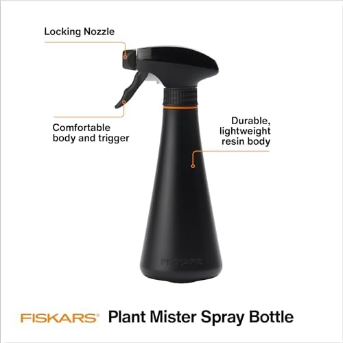 Fiskars 10oz Plant Mister Spray Bottle for Indoor Plants, Black - Image 2