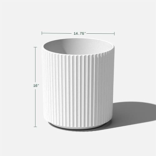Veradek Demi Series Planter - Large Round Outdoor Planter - Image 3