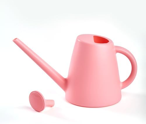 ZXJ Plant Watering Cans for Indoor and Outdoor Home Garden Plants - with Long Spout - Pink - 1/2 Gallon by ZXJ