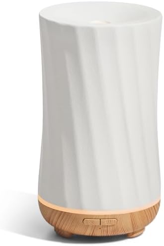 InnoGear 150ml Ceramic Essential Oil Diffuser, Diffusers for Home, White by InnoGear