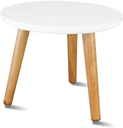 Uneedem Plant Stand Indoor, Mid Century Modern Small Round Plant Table for Flower Pots, 8.9" Tall Plant Holder Wood Stool for Living Room (2 Pack) by Uneedem