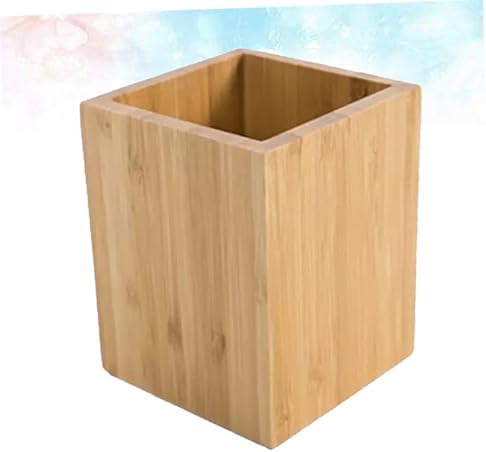 Bamboo Desk Organizer Box for Stationery and Chopsticks Desktop Use - Image 3