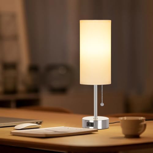 Dott Arts Table Lamp for Bedroom, 3-Color Bedside Lamps with Pull Chain - Image 5