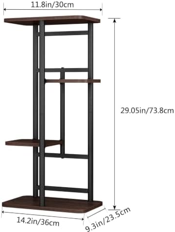 LINZINAR Plant Stand Indoor 4 Tier Metal Corner Tall Flower Shelf - Image 5