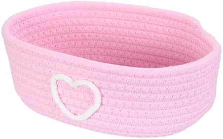 uxcell Rectangular Rope Basket 11.2x6.7x3.5inch Small Woven Baskets by uxcell