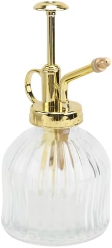 SHINEOFI Glass Watering can Retro Plant Mister Spray Bottle with Transparent Body Long Mouth Pour Spout 6.29 X 2.95 X 2.95 in for Indoor Outdoor Succulents Flowers Home Garden by Unknown