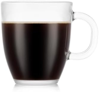 Bodum 12oz Bistro Coffee Mug Single-Wall Tempered Glass, 2 Pack, Clear - Image 2