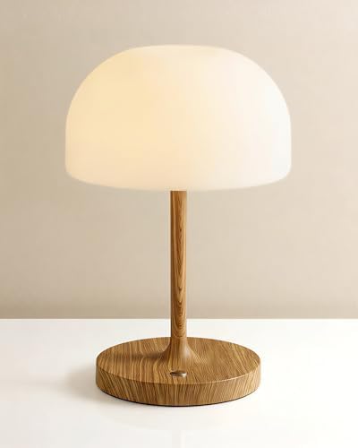 Mushroom Lamp, Shower Lamp Waterproof for Bathroom & Bedroom - Wood Grain by vomii