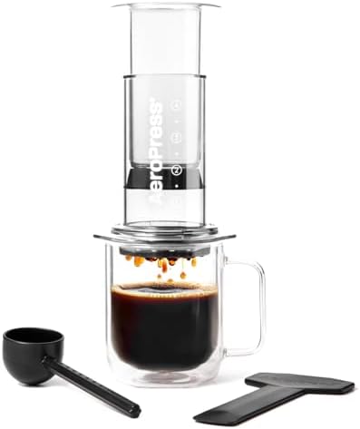 AeroPress Clear Coffee Press, French Press, Pour-Over & Espresso Style by AeroPress