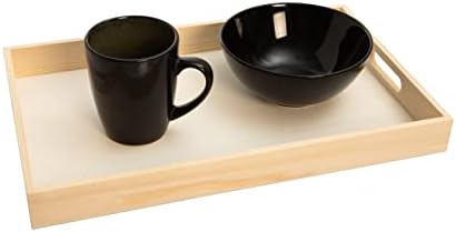 Wooden Nested Serving Trays, Unfinished Rectangle Trays with Cut-Out Handles for Crafts, Ottomans, Serving and Home Décor – Set of 5 - Image 4
