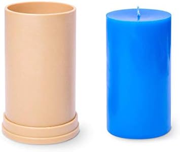 Candle Molds for Candle Making Cylinder Shaped - Height: 5.1 in, Width: 2.7 in - Wax Melt Molds for Crafts - Candle Wax Molds – Candle Making Supplies by ALEXES