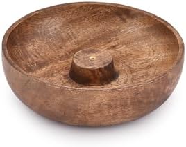 EDHAS Incense Burner Stick Holder Bowl, Ash Catcher Bowl for Home Décor, Meditation, Yoga (5" x 5" x 1.5") - Image 3