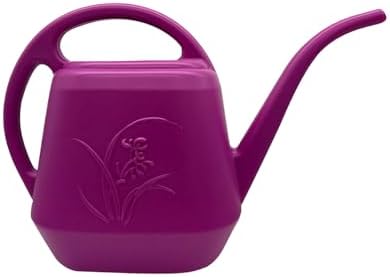 Plant Watering Can - Plastic for Indoor and Outdoor Home Plant - 1/2 Gallon - Rose Red by Unknown