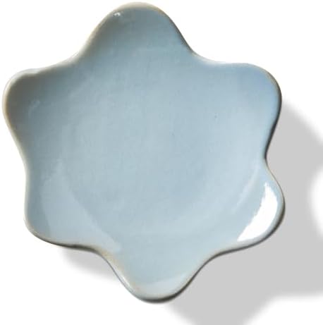 Tag Organic Wave Trinket Dish Large Blue Stoneware Blue by tag