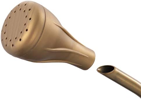 Yowon 1/2 Gallon 68oz Long Spout Stainless Steel Gold Colored Watering Can for Indoor Plant Watering or Outdoor Gardening with 2 Removable Spray Spout for Flowers - Image 3