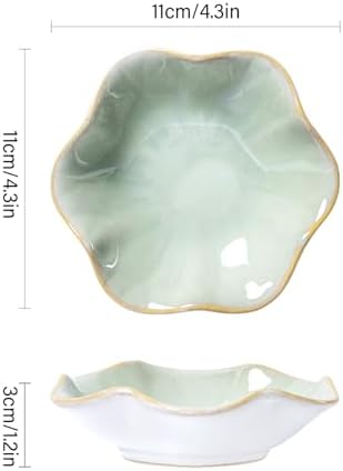 Jewelry Dish Tray - Ceramic Trinket Tray, Ring Holder, Key Bowl for Bedroom, Bathroom, Minimalist Home Decor (Light Green), Uso en casa - Image 7