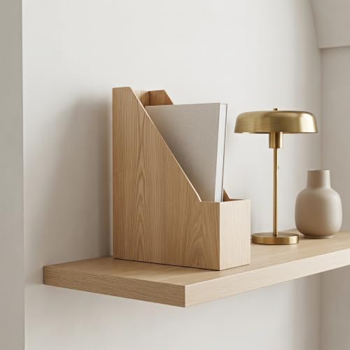 Wooden Desktop Bookshelf Organizer Space Saving Stable for Desk, Storage - Image 6