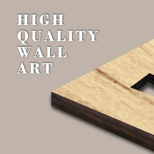 IARTTOP Boho Mid-Century Modern Wood Wall Art 16x32 Inch Large Green Abstract Wood Wall Decor Mid Century Bohemian Artwork for Bedroom Living Room Office Kitchen Set of 3 - Image 5