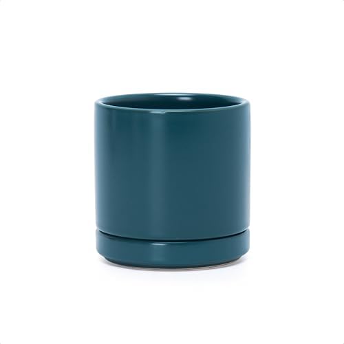 D'vine Dev 3.5 Inch Ceramic Planter Pot, Teal, 94-O-A-9 by DvineDevPlanterPotsandStand